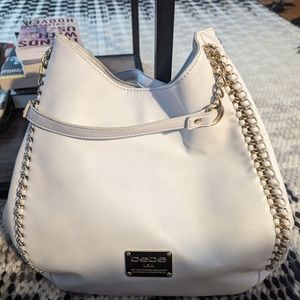 Bebe White Colette Purse Handbag
